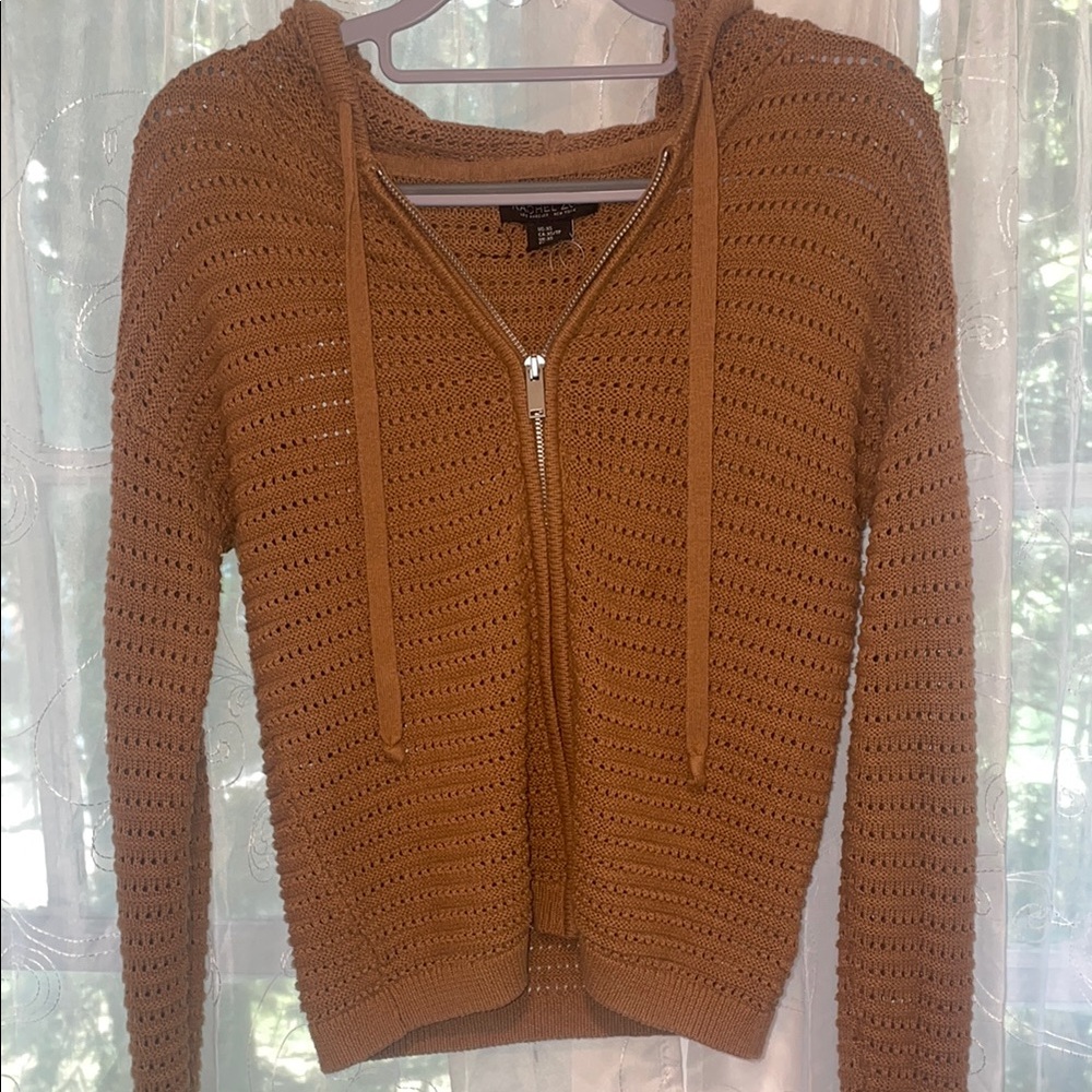 Rachel Zoe Tan Hooded Cardigan